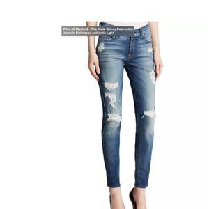 Ankle Skinny Destruction Jeans